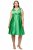 Ulla Popken 817135 Abendkleid in A-Linie mit V-Ausschnitt Grün - Abendkleider - Abendkleider für Damen in großen Größen
