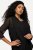 Ulla Popken 817211 Oversize-Chiffonjacke mit Schalkragen Schwarz - Jacken - Große Jacken für Damen