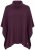 Ulla Popken 820620 Poncho-Pullover mit Rollkragen Pflaume - Ponchos & Capes - 
