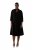 Ulla Popken 823290 Midikleid mit V-Ausschnitt Schwarz - Midikleider - Midikleider in großen Größen