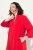 Ulla Popken 823290 Kleid in A-Linie mit Taschen Rot - Midikleider - Midikleider in großen Größen