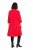 Ulla Popken 823290 Kleid in A-Linie mit Taschen Rot - Midikleider - Midikleider in großen Größen