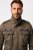 JP1880 Field Jacket with Badges Vintage Look TALL Moss Green - TALL jacken - Jacken in TALL-Länge