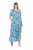Ulla Popken 824966 Geblümtes Hemdblusenkleid Dunkelblau - Blusenkleider - 