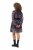 Ulla Popken 824976 Gemustertes Kleid Dunkelblau - Midikleider - Midikleider in großen Größen