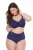 Ulla Popken 825676 Shaping-Slip mit hoher Taille Königsblau - Shapewear - 