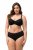Ulla Popken 825790 Geblümte Slips mit Spitze Schwarz - Slips - 