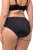 Ulla Popken 825790 Geblümte Slips mit Spitze Schwarz - Slips - 