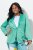 Ulla Popken 826161 Strukturierter Blazer Grün - Blazer - Blazer für Frauen in Großgrößen