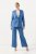 Ulla Popken 826163 Weite Anzughose Denimblau - Stoffhosen - Weite Stoffhosen für Damen