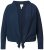 Ulla Popken 827116 Bolero mit Stehkragen aus Leinenmix Dunkelblau - Boleros - 