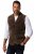 JP1880 827437 Velourslederweste mit Revers Dunkelbraun - Herrenanzüge und -blazer - Herrenanzüge und -blazer in großen Größen
