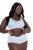 Ulla Popken 827465 Hipster-Slips mit Spitze 3er-Pack Blau - Slips - 