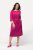 Ulla Popken 827740 Jerseykleid mit 3/4-Ärmeln Rosa - Midikleider - Midikleider in großen Größen