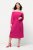 Ulla Popken 827740 Jerseykleid mit 3/4-Ärmeln Rosa - Midikleider - Midikleider in großen Größen