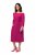 Ulla Popken 827740 Jerseykleid mit 3/4-Ärmeln Rosa - Midikleider - Midikleider in großen Größen