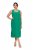 Ulla Popken 827908 Ärmelloses Jerseykleid Grün - Jerseykleider - 
