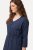 Ulla Popken 829143 Hemdblusenkleid Dunkelblau - Blusenkleider - 