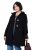 Ulla Popken 829347 Dufflecoat Schwarz - Mäntel - Große Größen: Mäntel für Damen