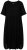 Ulla Popken 829837 Kurzärmliges Kleid aus Leinenmix Schwarz - Sommerkleider - Große Größen: Leichte Sommerkleider
