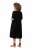 Ulla Popken 829837 Kurzärmliges Kleid aus Leinenmix Schwarz - Sommerkleider - Große Größen: Leichte Sommerkleider