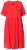 Ulla Popken 829837 Kurzärmliges Kleid aus Leinenmix Rot - Sommerkleider - Große Größen: Leichte Sommerkleider