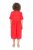 Ulla Popken 829837 Kurzärmliges Kleid aus Leinenmix Rot - Sommerkleider - Große Größen: Leichte Sommerkleider
