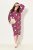 Ulla Popken 830151 Geblümtes Kleid Rosa - Maxikleider - Große Größen: Lange Maxikleider
