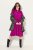 Ulla Popken 830615 Langärmliges Kleid mit Volants Flieder - Midikleider - Midikleider in großen Größen