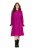 Ulla Popken 830615 Langärmliges Kleid mit Volants Flieder - Midikleider - Midikleider in großen Größen