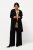 Ulla Popken 830749 Offener plissierter Blazer mit breitem Revers Schwarz - Blazer - Blazer für Frauen in Großgrößen