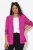 Ulla Popken 830767 Blazer in Crash-Optik Magenta - Blazer - Blazer für Frauen in Großgrößen