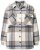 Ulla Popken 831641 Karierte Hemdjacke aus Wollmix Anthrazit - Jacken - Große Jacken für Damen