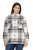 Ulla Popken 831641 Karierte Hemdjacke aus Wollmix Anthrazit - Jacken - Große Jacken für Damen