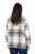 Ulla Popken 831641 Karierte Hemdjacke aus Wollmix Anthrazit - Jacken - Große Jacken für Damen