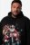 Men+ 100 Hoodie Weihnachtsmann auf Motorrad Schwarz - Herren-sweater und -hoodies - Herren-Sweater und -Hoodies in großen Größen