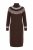 Ulla Popken 832670 Gemustertes Strickkleid mit Rollkragen Mehrfarbig - Kleider - Kleider für jede Größe