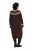 Ulla Popken 832670 Gemustertes Strickkleid mit Rollkragen Mehrfarbig - Kleider - Kleider für jede Größe