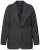 Ulla Popken 832935 Blazer mit Fischgratmuster und Metallic-Glanz Grau - Blazer - Blazer für Frauen in Großgrößen
