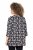 Ulla Popken Snowflake Print 3/4 Sleeve A-Line Tee Black - Bedruckte T-shirts für damen - 