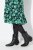 Ulla Popken 834191 Gemustertes Hemdblusenkleid Schwarz - Blusenkleider - 