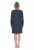 Ulla Popken 834371 Gestreiftes Sweatkleid Dunkelblau - Sweatkleider - 