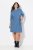 Ulla Popken 834536 Sweatkleid mit Kapuze Denimblau - Sweatkleider - 