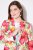 Ulla Popken 835230 Geblümter Baumwollblazer Rot - Blazer - Blazer für Frauen in Großgrößen