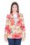 Ulla Popken 835230 Geblümter Baumwollblazer Rot - Blazer - Blazer für Frauen in Großgrößen