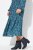 Ulla Popken 835713 Geblümtes Kleid Dunkelblau - Maxikleider - Große Größen: Lange Maxikleider