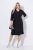 Ulla Popken 836514 Midikleid mit 3/4-Ärmeln Schwarz - Midikleider - Midikleider in großen Größen