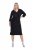 Ulla Popken 836514 Midikleid mit 3/4-Ärmeln Schwarz - Midikleider - Midikleider in großen Größen
