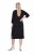 Ulla Popken 836514 Midikleid mit 3/4-Ärmeln Schwarz - Midikleider - Midikleider in großen Größen