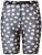 Ulla Popken 836803 Geblümte Anti-Scheuer-Radler Schwarz - Anti-Scheuer-Radler - 